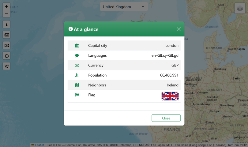 At a glance screenshot